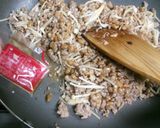 納豆挽き肉炒め作り方5写真