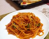 ご飯でピザ&めっちゃうまいナポリタン作り方10写真