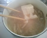 とろとろ　玉ねぎ　椎茸　豆腐　中華スープ作り方4写真