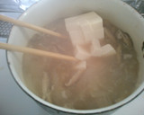 とろとろ　玉ねぎ　椎茸　豆腐　中華スープ作り方4写真