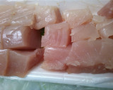 簡単　マグロと　長ネギ　えのきの　生姜煮作り方3写真