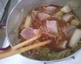簡単　マグロと　長ネギ　えのきの　生姜煮作り方6写真