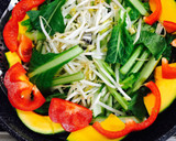 小松菜 もやし 豚ばら肉の色々 蒸し野菜作り方2写真
