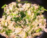 フライパンで！春香る✿﻿せりご飯作り方5写真