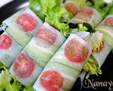 無塩料理☆ピーラー大根で生春巻き♪皮無し作り方1写真