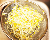 ご飯がすすむ！もやしと鶏皮の甘辛味♡作り方1写真