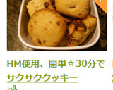 HM使用、簡単☆30分でサクサククッキー作り方13写真