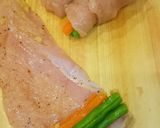 揚げないヘルシー✾鶏胸肉のロールフライ作り方4写真
