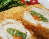 揚げないヘルシー✾鶏胸肉のロールフライ作り方6写真