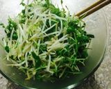 レンジで3分！もやしと豆苗の旨辛♡作り方6写真