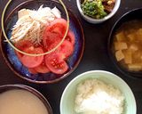 切る＆かけるだけ☆長芋の皮で、朝の一品！作り方3写真