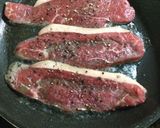 牛肉のステーキ、みぞれソース掛け作り方6写真