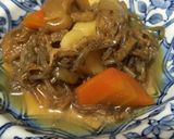 油揚げと麩で節約〜！肉なし肉じゃが作り方9写真
