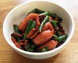 簡単鉄分 高野豆腐いんげんソーセージ炒め作り方3写真