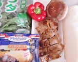 サラダほうれん草と焼き生椎茸ジャーサラダ作り方1写真