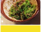 菜の花胡麻和え☆豚味噌☆カレーのせ鯛添え作り方1写真