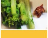 菜の花胡麻和え☆豚味噌☆カレーのせ鯛添え作り方2写真