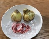 新玉ねぎで一品作り方1写真