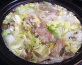豚なんこつで作るみそ味の鍋作り方4写真