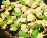 スナップえんどうとえびの串焼き作り方5写真