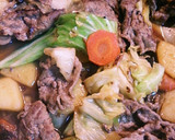 とろみが良い！牛肉と野菜のオイスター煮作り方4写真