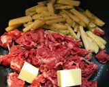 牛肉とジャガイモのバターポン酢炒め♪作り方2写真