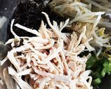 もやし!もやしとひじきのチキン梅肉サラダ作り方7写真