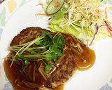 ★簡単で美味しい！大きい和風ハンバーグ★作り方7写真
