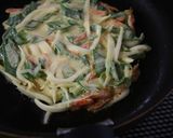 葉っぱも食べる葉玉葱で♪チヂミ作り方8写真