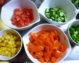 野菜ジュースのゼリー入りジャーサラダ♪作り方3写真