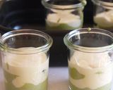 ジャーで作る抹茶の2色スフレチーズケーキ作り方9写真