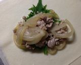 玉ねぎとお肉のしそ春巻き作り方4写真
