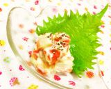 まるで貝柱？焼きカニカマのわさびマヨ和え作り方5写真
