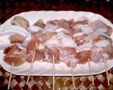 お家でやきとり！新玉ねぎで焼き鳥(^^♪作り方3写真