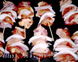お家でやきとり！新玉ねぎで焼き鳥(^^♪作り方5写真