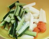 長芋と胡瓜の明太子和え作り方1写真