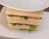 わさび菜とチェダーチーズのサンド作り方7写真