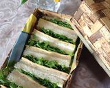 わさび菜とチェダーチーズのサンド作り方8写真