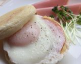 イングリッシュマフィンサンド！朝食に。作り方3写真
