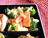 簡単兜いなり寿司彩りお弁当 お花見行楽作り方3写真