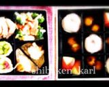 簡単兜いなり寿司彩りお弁当 お花見行楽作り方5写真