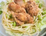 枝豆と唐揚げのサラダパスタ作り方7写真