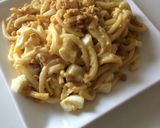 マヨ卵と納豆の焼うどん作り方5写真