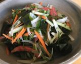 大葉が決めて♪わかめの中華風サラダ作り方9写真