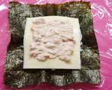 ✿ミニサイズ可愛いうさぎデコおにぎらず✿作り方3写真