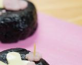 ✿ミニサイズ可愛いうさぎデコおにぎらず✿作り方7写真