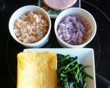 春デコ弁♪虹色おにぎらず作り方1写真