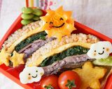 春デコ弁♪虹色おにぎらず作り方11写真