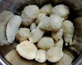 里芋の和風梅サラダ作り方1写真