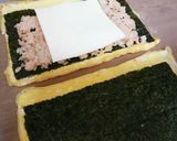 お弁当にも♪チーズオムライス風おにぎらず作り方3写真